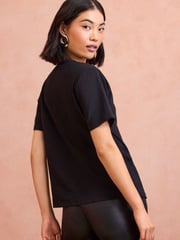Love & Roses Black Embellished Jersey T-Shirt - Image 4 of 4
