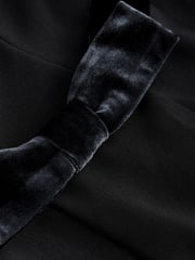 Black Bandeau Bow Midi Dress - Image 6 of 6