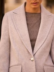 Grey Revere Collar Coat - Image 4 of 7