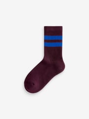 Varsity Tiger Cushioned Footbed Cotton Rich Ribbed Socks 3 Pack - Image 3 of 4
