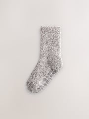 Grey Cosy Socks 2 Pack - Image 1 of 2
