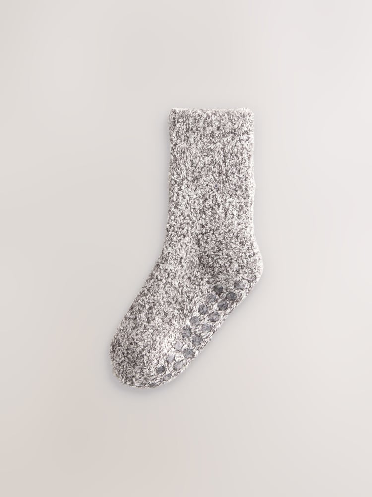 Grey Cosy Socks 2 Pack - Image 1 of 2