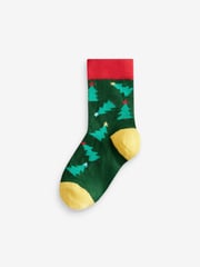 HoHoHo Character Cotton Rich Christmas Socks 5 Pack - Image 5 of 6
