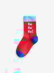 HoHoHo Character Cotton Rich Christmas Socks 5 Pack - Image 6 of 6