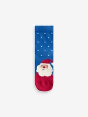 Santa Cotton Rich Christmas Socks 3 Pack - Image 2 of 4