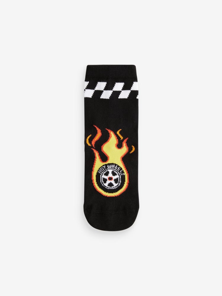 Red/Black/Blue Hot Wheels Cotton Rich License Socks 3 Pack - Image 2 of 4
