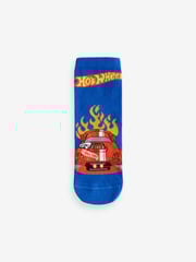Red/Black/Blue Hot Wheels Cotton Rich License Socks 3 Pack - Image 4 of 4