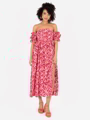 Lovedrobe Split Leg Bardot Midaxi Dress - Image 1 of 4
