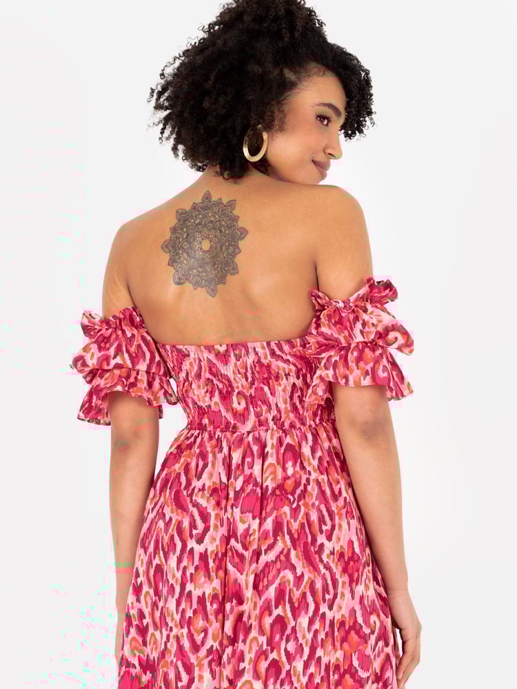 Lovedrobe Split Leg Bardot Midaxi Dress - Image 4 of 4
