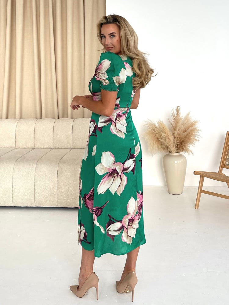 Girl In Mind Green Lillian Sweetheart Midi Dress - Image 4 of 4