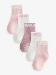 Baker by Ted Baker Branded Socks 5 Pack - Image 1 of 8