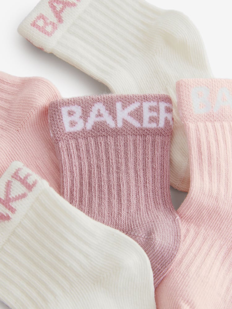 Baker by Ted Baker Branded Socks 5 Pack - Image 8 of 8 Baker by Ted Baker Branded Socks 5 Pack - Image 8 of 8