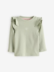 River Island Pink River Island Girls Rib Tops 2 Pack - Image 3 of 3