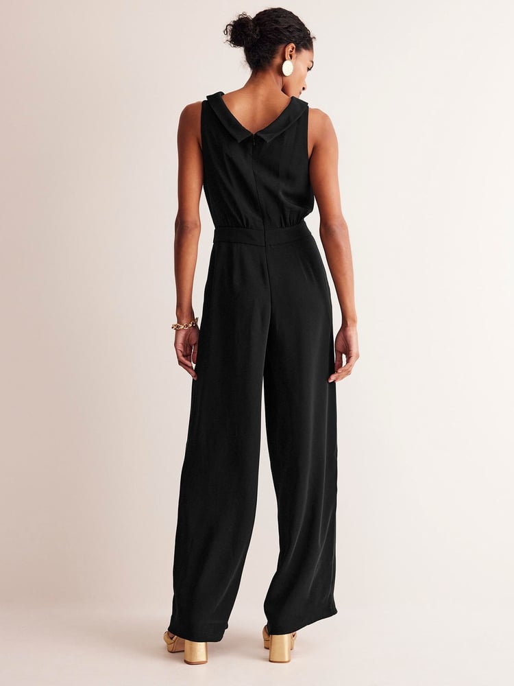 Boden Black Tall Clarissa Jumpsuit - Image 2 of 5 Boden Black Tall Clarissa Jumpsuit - Image 2 of 5