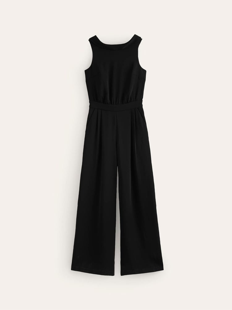 Boden Black Tall Clarissa Jumpsuit - Image 5 of 5 Boden Black Tall Clarissa Jumpsuit - Image 5 of 5