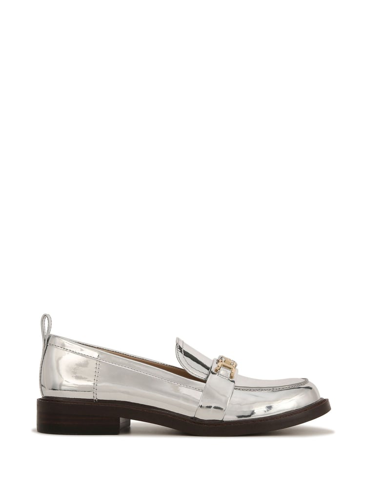 Sam Edelman Silver Christy Loafers - Image 1 of 1