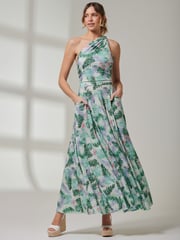 Jolie Moi Green Sleeveless Jersey Maxi Dress - Image 4 of 6