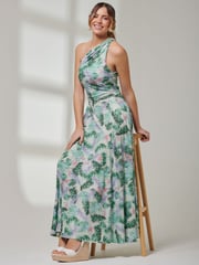 Jolie Moi Green Sleeveless Jersey Maxi Dress - Image 5 of 6