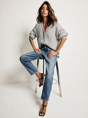 Silver Sparkle Tinsel Knitted Cardigan - Image 2 of 8