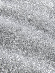 Silver Sparkle Tinsel Knitted Cardigan - Image 8 of 8