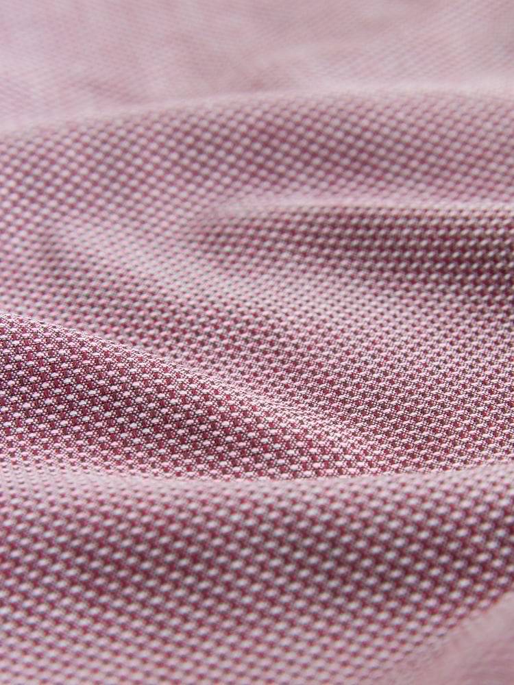 Dahlia Pink Regular Fit Trimmed Easy Care Single Cuff Oxford Shirt - Image 12 of 12