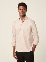 Neutral Tile Print Regular Fit Easy Care Oxford Shirt - Image 2 of 7