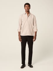 Neutral Tile Print Regular Fit Easy Care Oxford Shirt - Image 4 of 7