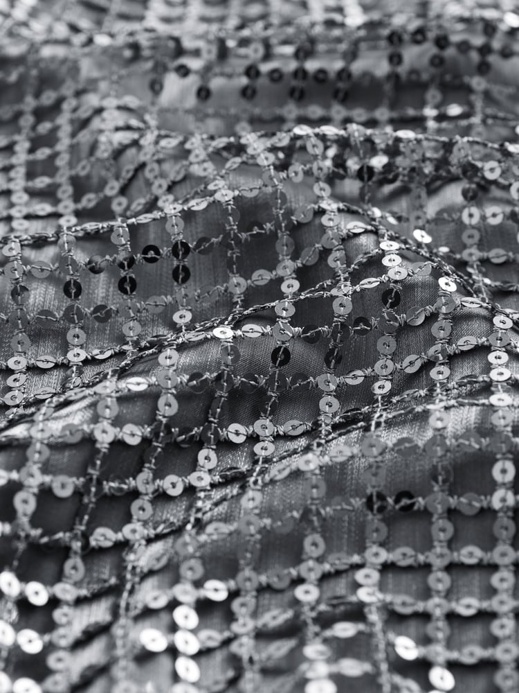 Silver Sequin Racer Midi Dress - Image 8 of 8