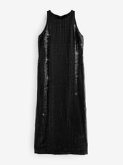 Black Sequin Racer Midi Dress - Image 6 of 8