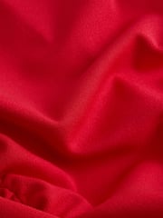 Red Bardot Long Sleeve Ruched Maxi Dress - Image 6 of 7