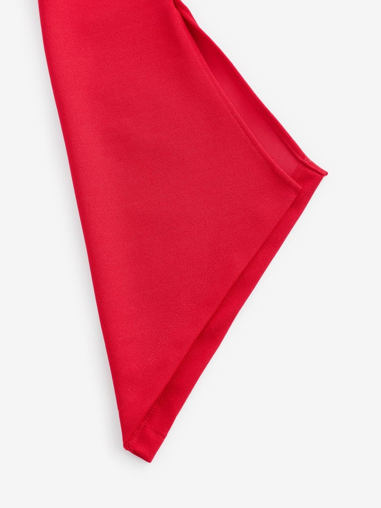 Red Bardot Long Sleeve Ruched Maxi Dress - Image 7 of 7