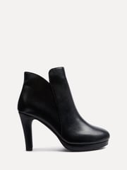 Linzi Black PU Layara Platform Ankle Boots With Stiletto Heels - Image 2 of 5