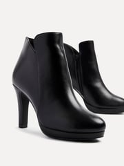 Linzi Black PU Layara Platform Ankle Boots With Stiletto Heels - Image 5 of 5