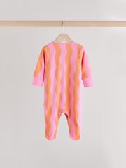 Multi Popper Baby 100% Cotton Sleepsuits 3 Pack (0mths-2yrs) - Image 5 of 14