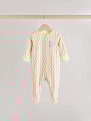 Multi Popper Baby 100% Cotton Sleepsuits 3 Pack (0mths-2yrs) - Image 6 of 14