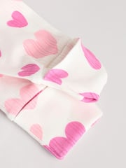 Pink Baby Pink Heart Printed 100% Cotton Sleepsuit 3 Pack (0mths-2yrs) (0mths-2yrs) - Image 11 of 15