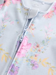 Pink Floral Baby 100% Cotton Sleepsuits 3 Pack (0mths-2yrs) - Image 9 of 11