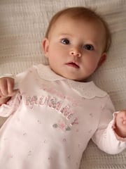 Pink Mummy Baby Family 100% Cotton Sleepsuit (0-2yrs) - Image 4 of 12