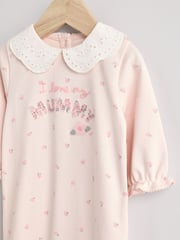 Pink Mummy Baby Family 100% Cotton Sleepsuit (0-2yrs) - Image 7 of 12