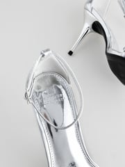 Silver Forever Comfort® Point Toe Jewel Trim High Heel Sandals - Image 9 of 9