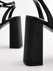 Black Forever Comfort® Jewel Platform Sandals - Image 10 of 11