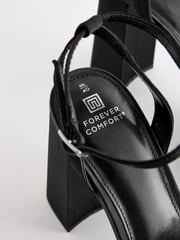 Black Forever Comfort® Jewel Platform Sandals - Image 11 of 11