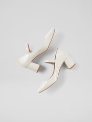 LK Bennett Natural Floret Suede Pointed Toe Courts - Image 3 of 4
