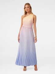 Forever New Cream Paula Pleated One Shoulder Maxi Dress - Image 1 of 4