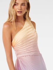 Forever New Cream Paula Pleated One Shoulder Maxi Dress - Image 2 of 4