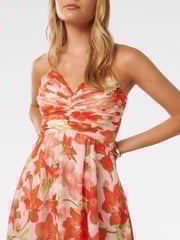 Forever New Red Jolie Strappy Ruched Bodice Maxi Dress - Image 2 of 4