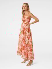 Forever New Red Jolie Strappy Ruched Bodice Maxi Dress - Image 3 of 4