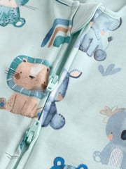 Blue Two Way Zip Baby Sleepsuits 3 Pack (0mths-2yrs) - Image 9 of 11