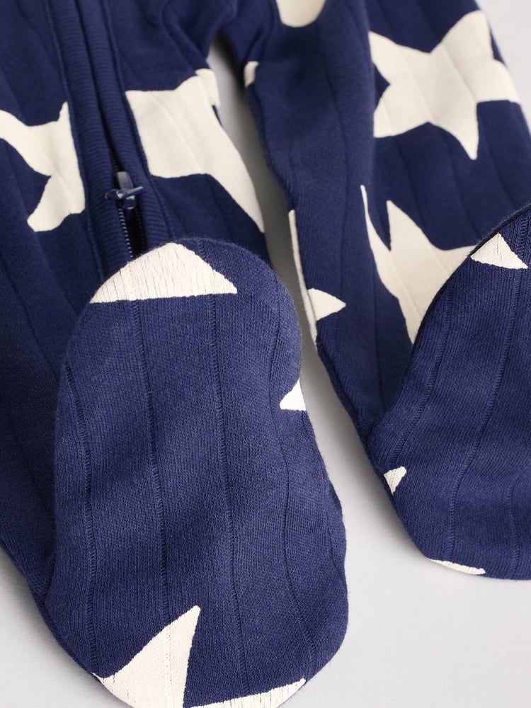 Navy Star Sleepsuits 3 Pack (0mths-2yrs) - Image 12 of 12