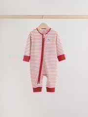Blue Baby Transport Two Way Zip Footless Sleepsuits 4 Pack (0mths-3yrs) - Image 6 of 13